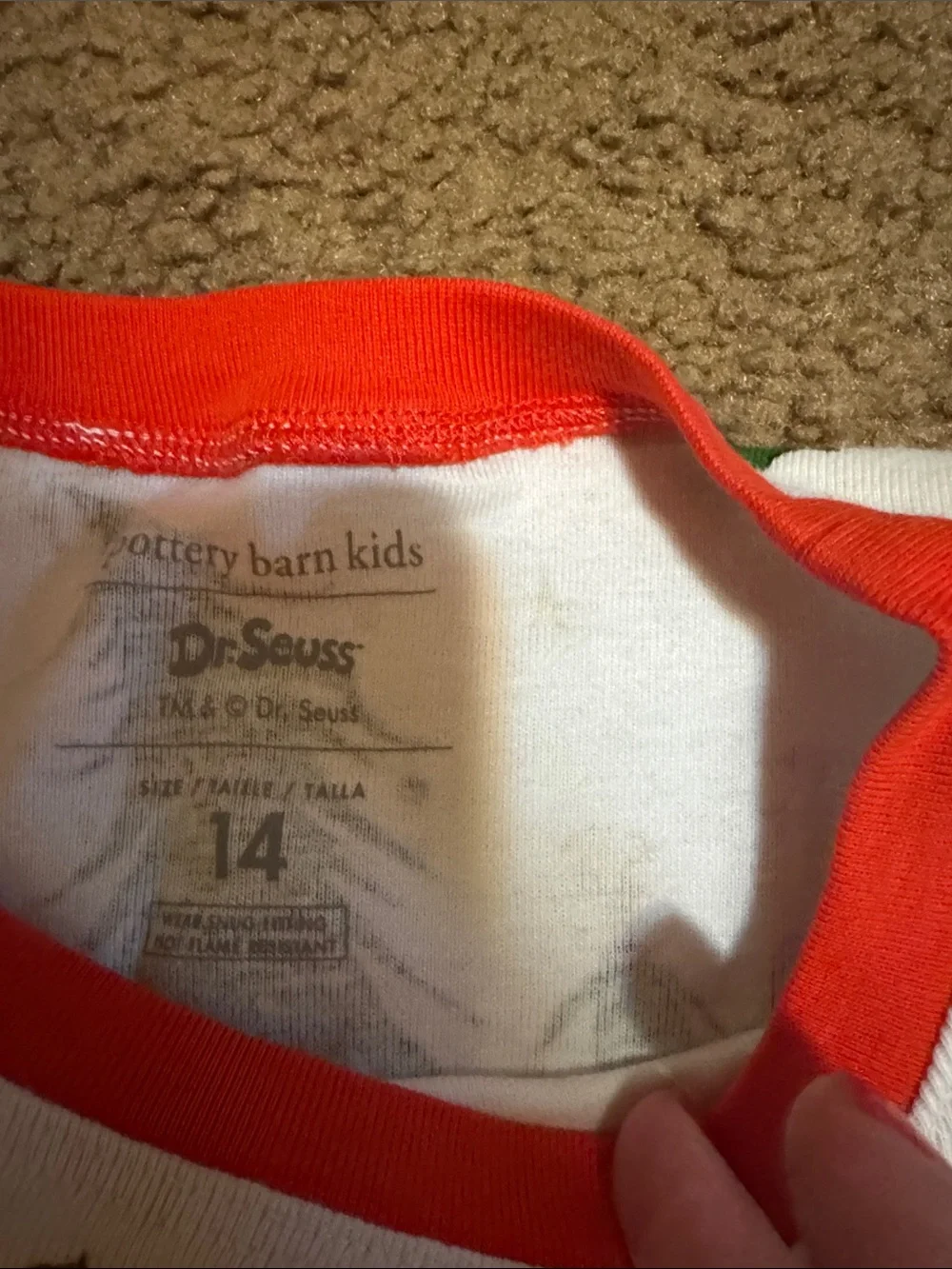 Pottery Barn Kids grinch pajamas